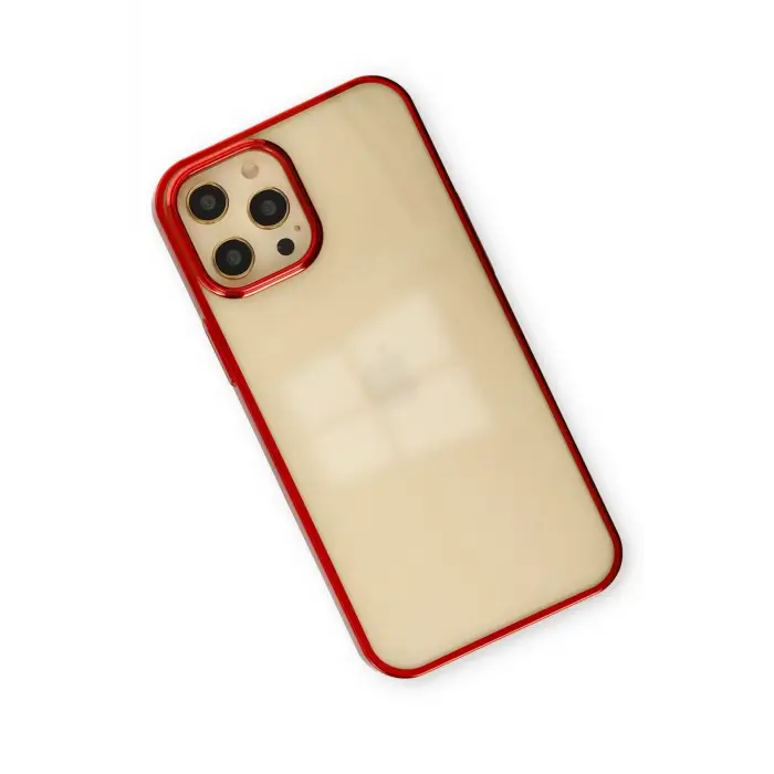 Newface iPhone 12 Pro Max Kılıf Element Silikon - Kırmızı