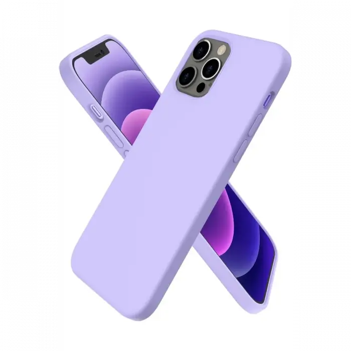 Newface iPhone 12 Pro Max Kılıf First Silikon - Lila