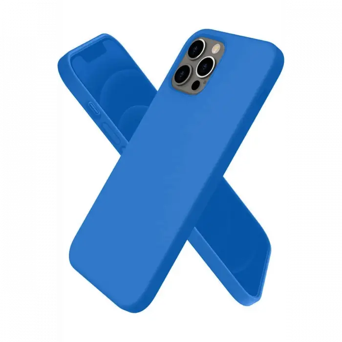 Newface iPhone 12 Pro Max Kılıf First Silikon - Mavi