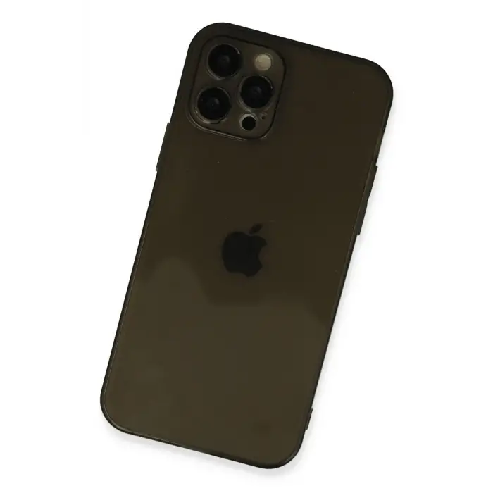 Newface iPhone 12 Pro Max Kılıf Fly Lens Silikon - Siyah