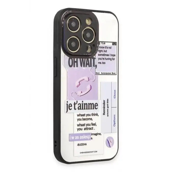 Newface Apple iPhone 12 Pro Max Kılıf Mirror Desenli Kapak - Mirror - 4