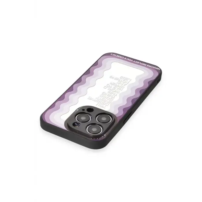 Newface Apple iPhone 12 Pro Max Kılıf Mirror Desenli Kapak - Mirror - 5