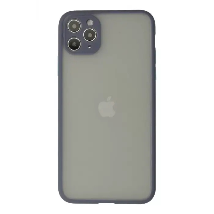 Newface Apple iPhone 12 Pro Max Kılıf Montreal Silikon Kapak - Gri