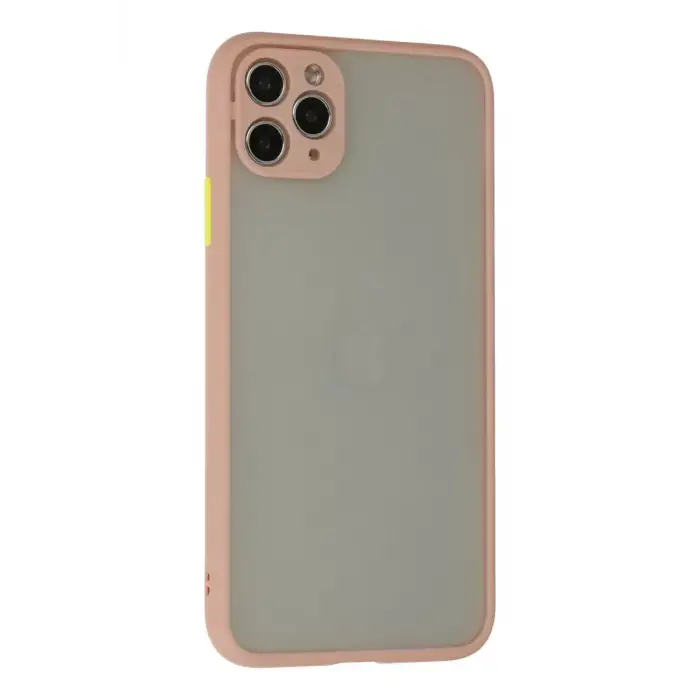 Newface Apple iPhone 12 Pro Max Kılıf Montreal Silikon Kapak - Pembe