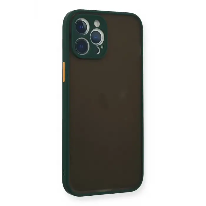 Newface Apple iPhone 12 Pro Max Kılıf Montreal Silikon Kapak - Yeşil