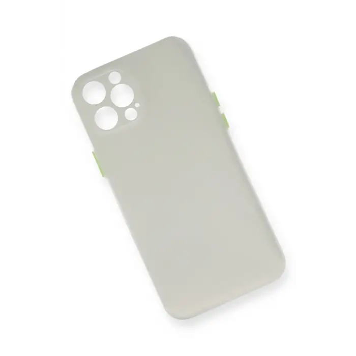 Newface iPhone 12 Pro Max Kılıf PP Ultra İnce Kapak - Beyaz