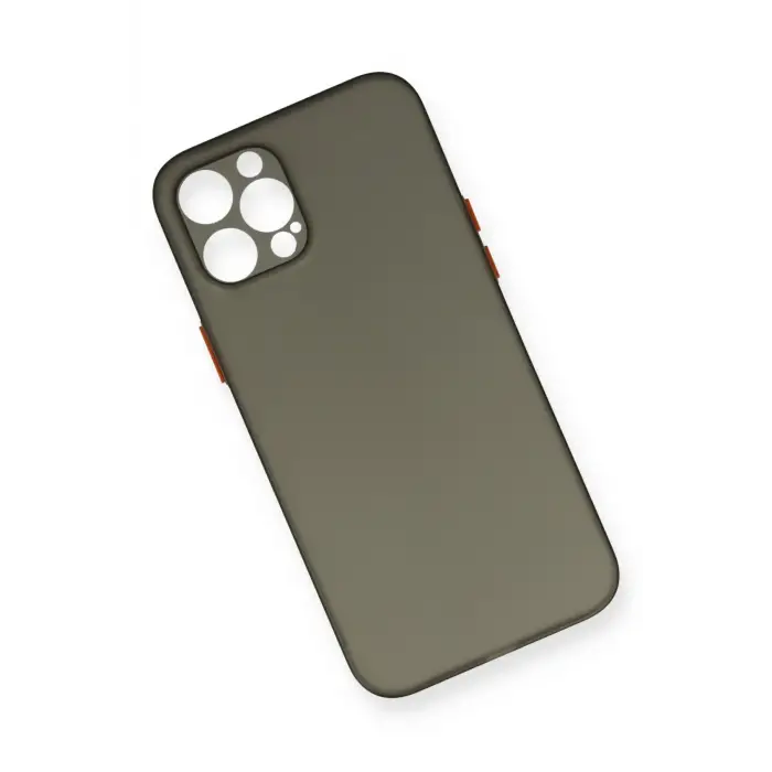 Newface iPhone 12 Pro Max Kılıf PP Ultra İnce Kapak - Gri