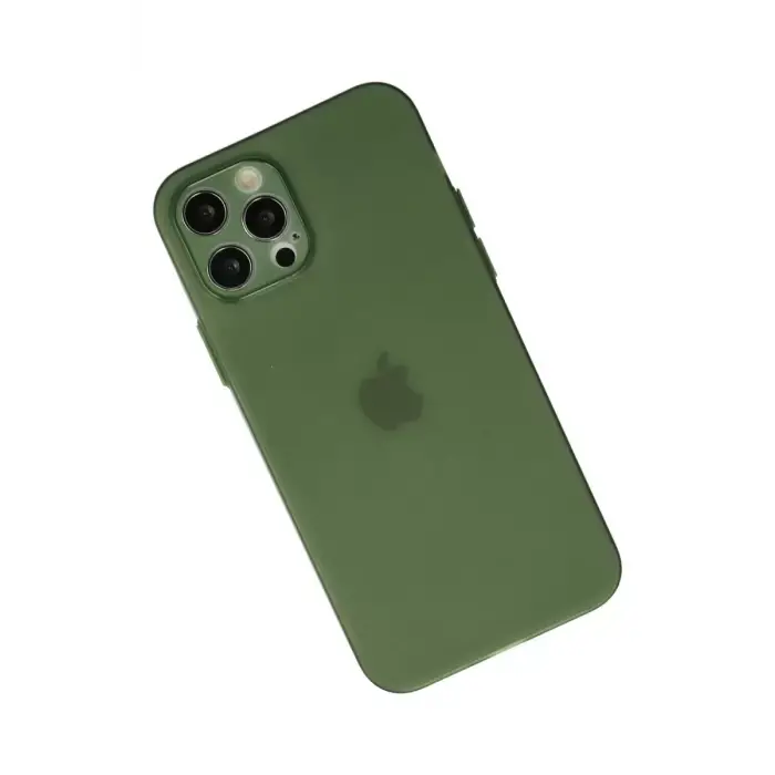 Newface Apple iPhone 12 Pro Max Kılıf Puma Silikon - Yeşil