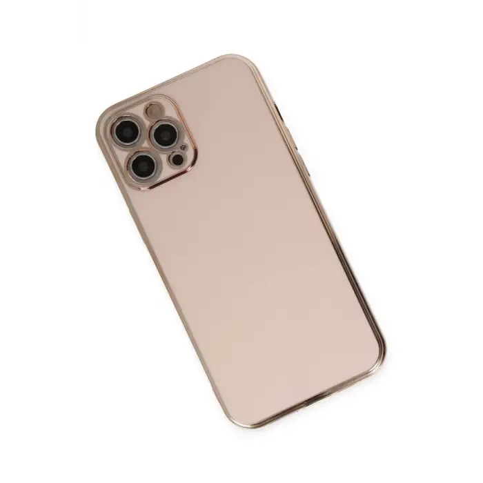 Newface Apple iPhone 12 Pro Max Kılıf Volet Silikon - Pembe