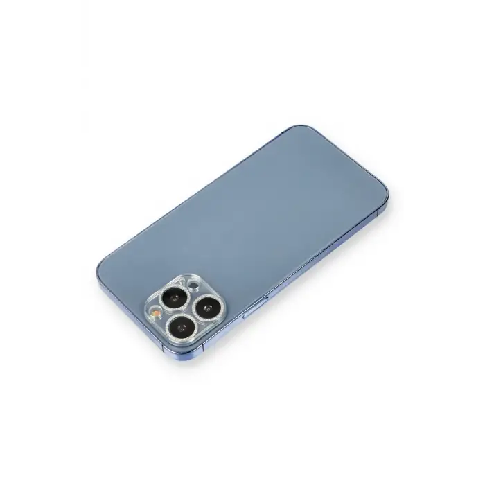 Newface iPhone 12 Pro Max Shine Kamera Lens Koruma Cam - Gümüş
