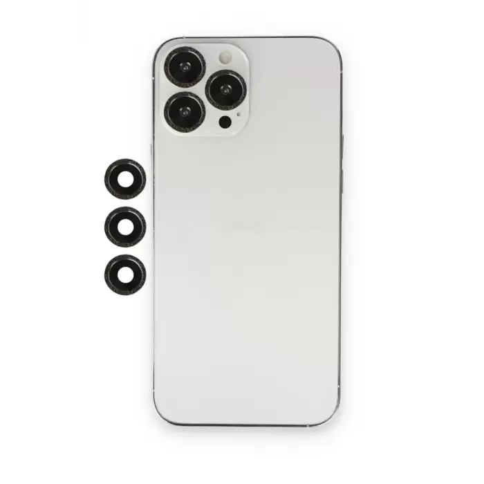 Newface Apple iPhone 12 Pro Shine Kamera Lens - Siyah