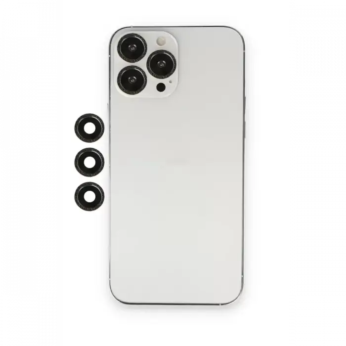 Newface Apple iPhone 12 Pro Shine Kamera Lens - Siyah