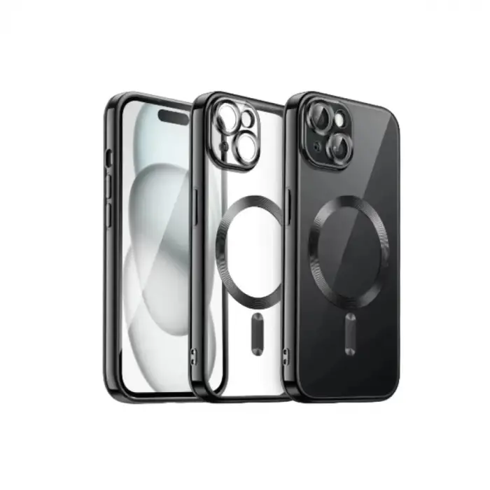 Newface Apple iPhone 13 Kılıf Kross Magneticsafe Kapak - Siyah