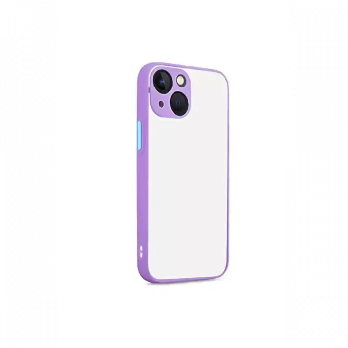 Newface Apple iPhone 13 Kılıf Montreal Silikon Kapak - Mor