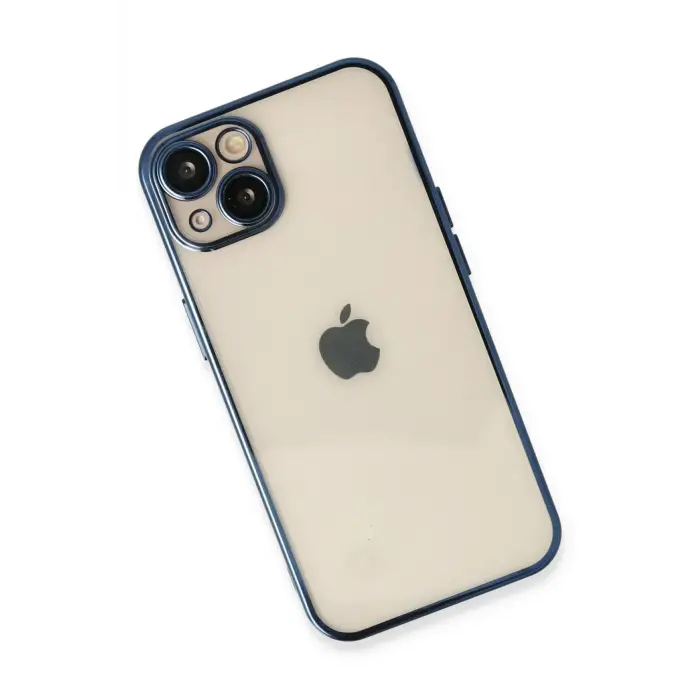 Newface iPhone 13 Kılıf Razer Lensli Silikon - Lacivert