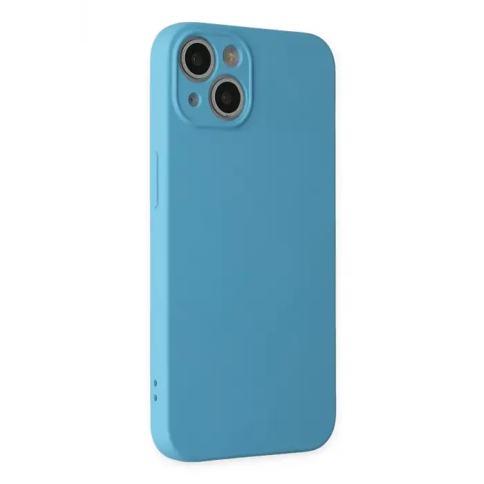 Newface Apple iPhone 13 Mini Kılıf Nano içi Kadife Silikon - Mavi