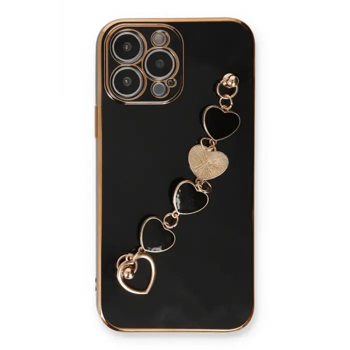 Newface iPhone 13 Pro Kılıf Esila Silikon - Siyah