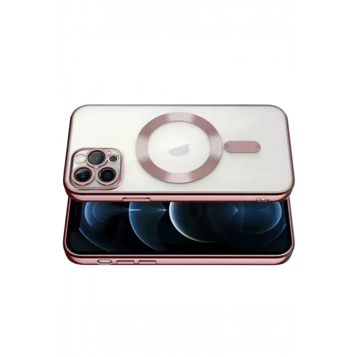 Newface Apple iPhone 13 Pro Kılıf Kross Magneticsafe Kapak - Rose