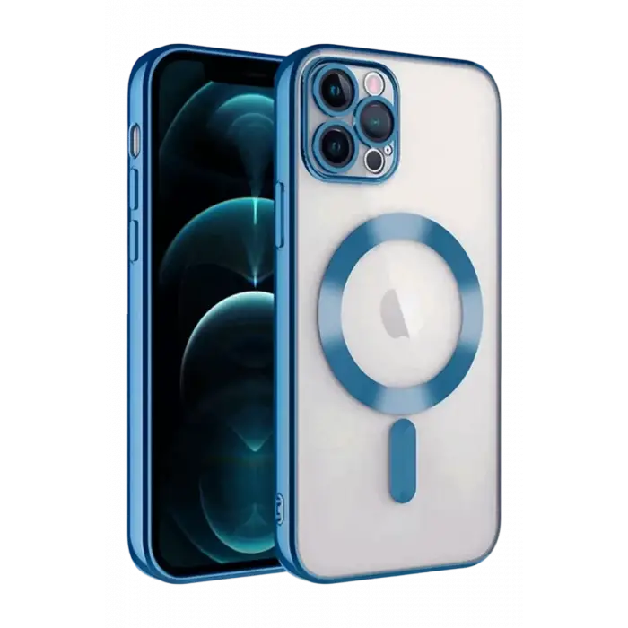 Newface Apple iPhone 13 Pro Kılıf Kross Magneticsafe Kapak - Sierra Blue