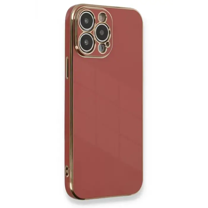 Newface Apple iPhone 13 Pro Kılıf Volet Silikon - Kırmızı