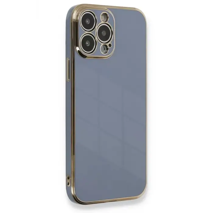 Newface Apple iPhone 13 Pro Kılıf Volet Silikon - Mavi