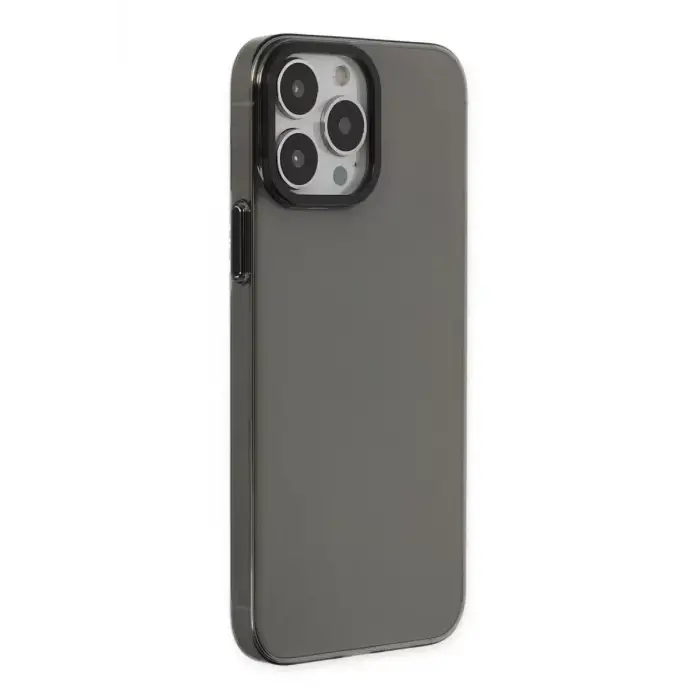 Newface Apple iPhone 13 Pro Max Kılıf Anka PC Sert Metal Kapak - Siyah