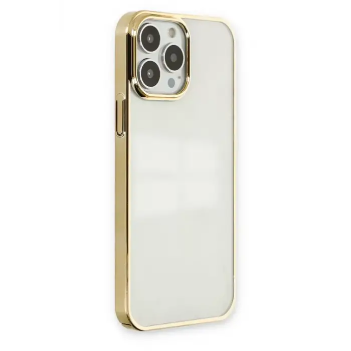 Newface Apple iPhone 13 Pro Max Kılıf Element Silikon - Gold