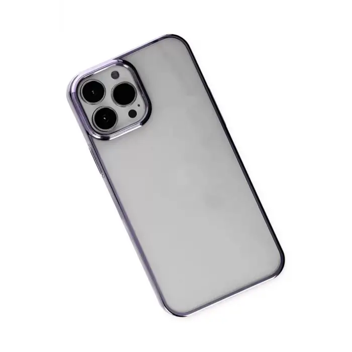 Newface Apple iPhone 13 Pro Max Kılıf Element Silikon - Mor