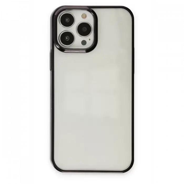 Newface Apple iPhone 13 Pro Max Kılıf Element Silikon - Siyah