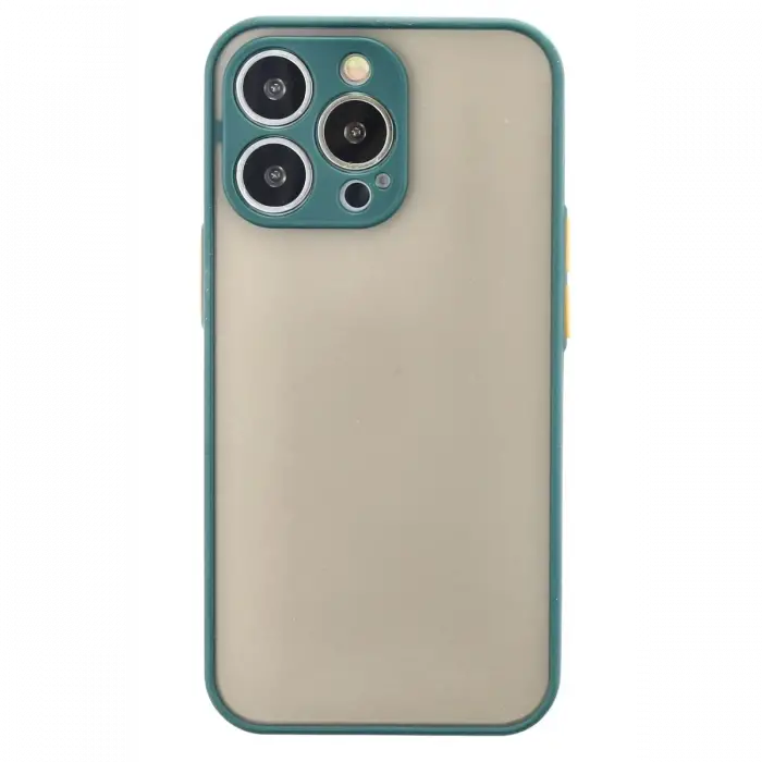 Newface iPhone 13 Pro Max Kılıf Montreal Silikon Kapak - Yeşil