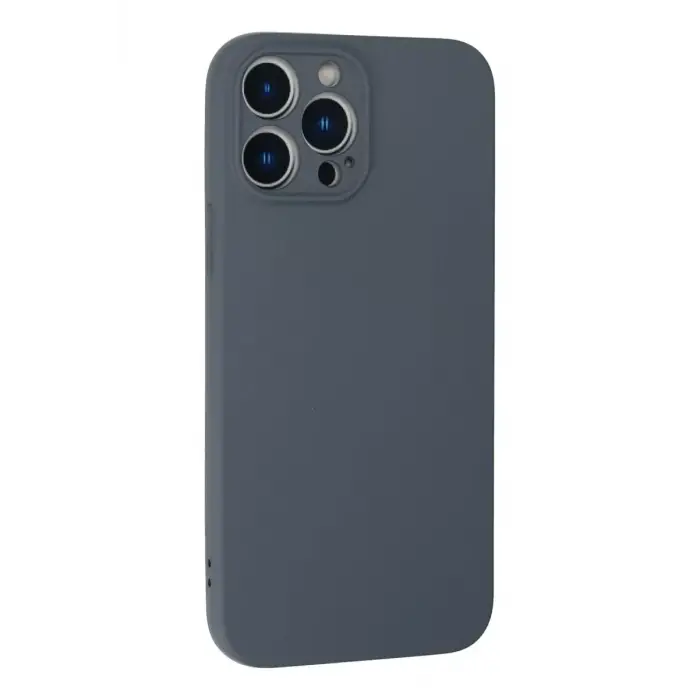 Newface Apple iPhone 13 Pro Max Kılıf Nano içi Kadife Silikon - Gri
