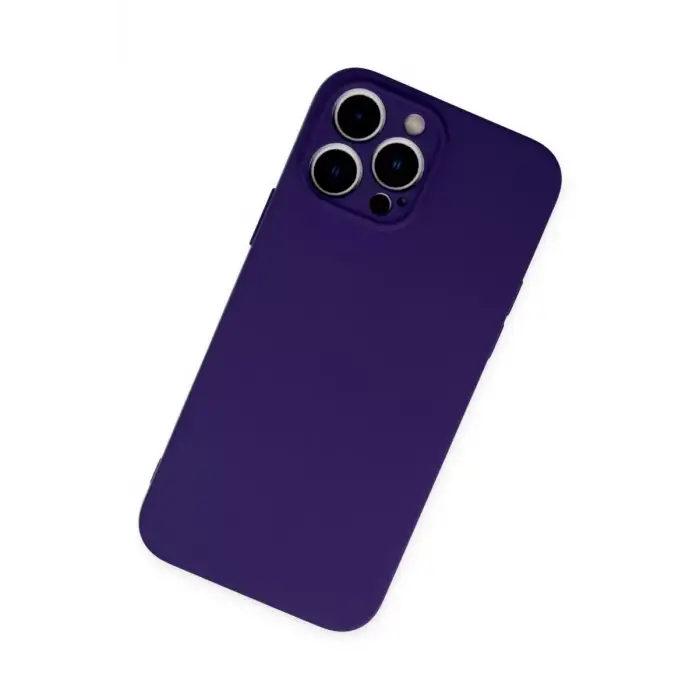 Newface Apple iPhone 13 Pro Max Kılıf Nano içi Kadife Silikon - Mor