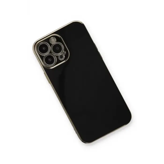 Newface Apple iPhone 13 Pro Max Kılıf Volet Silikon - Siyah