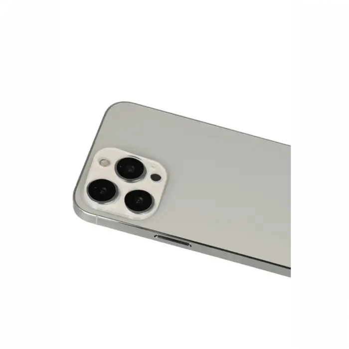 Newface iPhone 13 Pro Max Rainbow Kamera Lens Koruma Cam - Beyaz