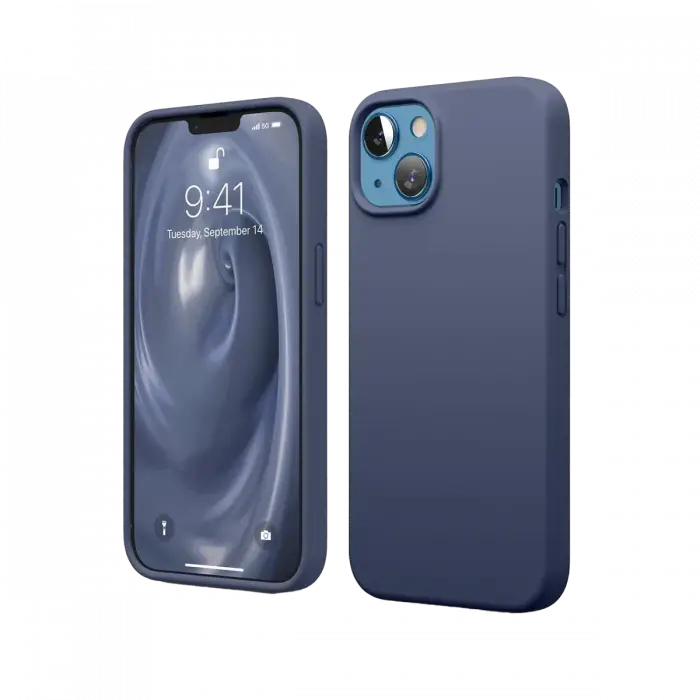 Newface iPhone 14 Kılıf First Silikon - Lacivert