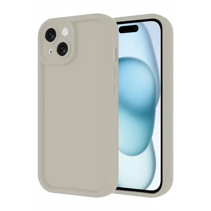 Newface Apple iPhone 14 Kılıf Viera Silikon - Krem