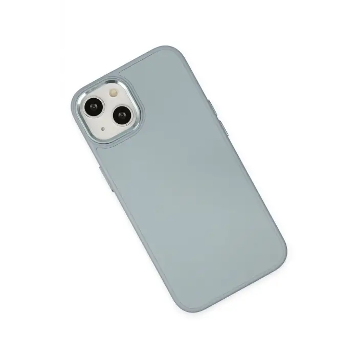 Newface Apple iPhone 14 Plus Kılıf Asya Deri Silikon - Sierra Blue