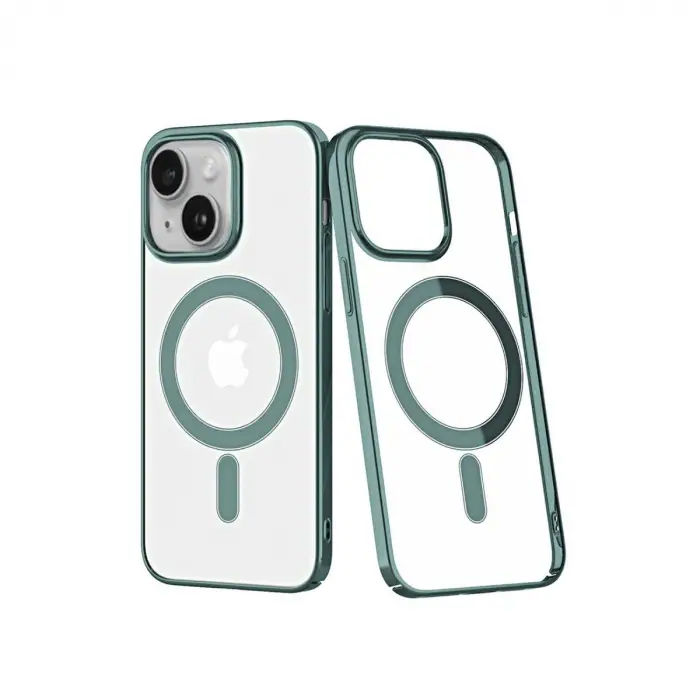 Newface iPhone 14 Plus Kılıf Element Magneticsafe Sert Kapak - Köknar Yeşili