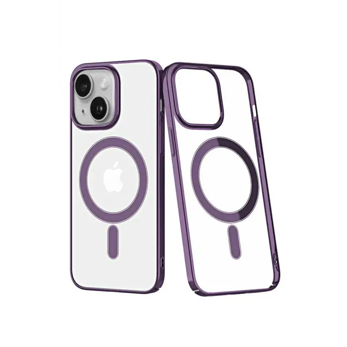 Newface iPhone 14 Plus Kılıf Element Magneticsafe Sert Kapak - Mor