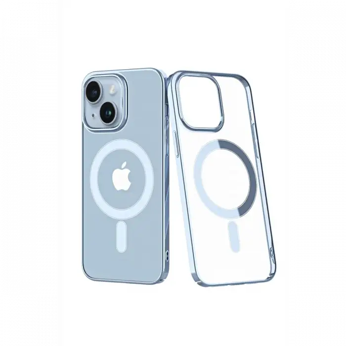 Newface iPhone 14 Plus Kılıf Element Magneticsafe Sert Kapak - Sierra Blue