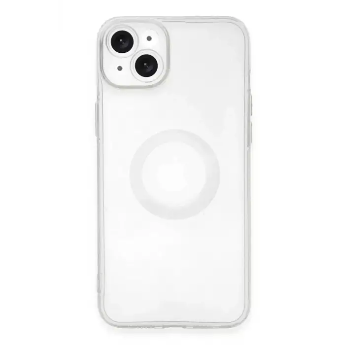Newface Apple iPhone 14 Plus Kılıf Santa Lens Silikon - Şeffaf
