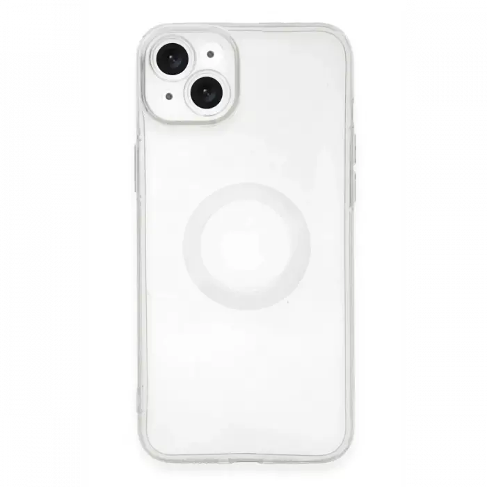 Newface Apple iPhone 14 Plus Kılıf Santa Lens Silikon - Şeffaf