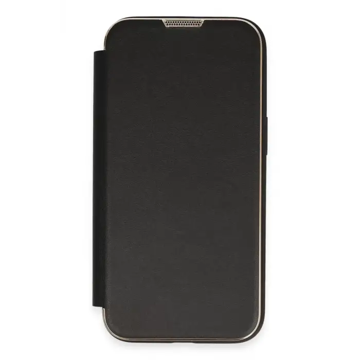 Newface Apple iPhone 14 Pro Kılıf Dolpin Kapaklı - Siyah