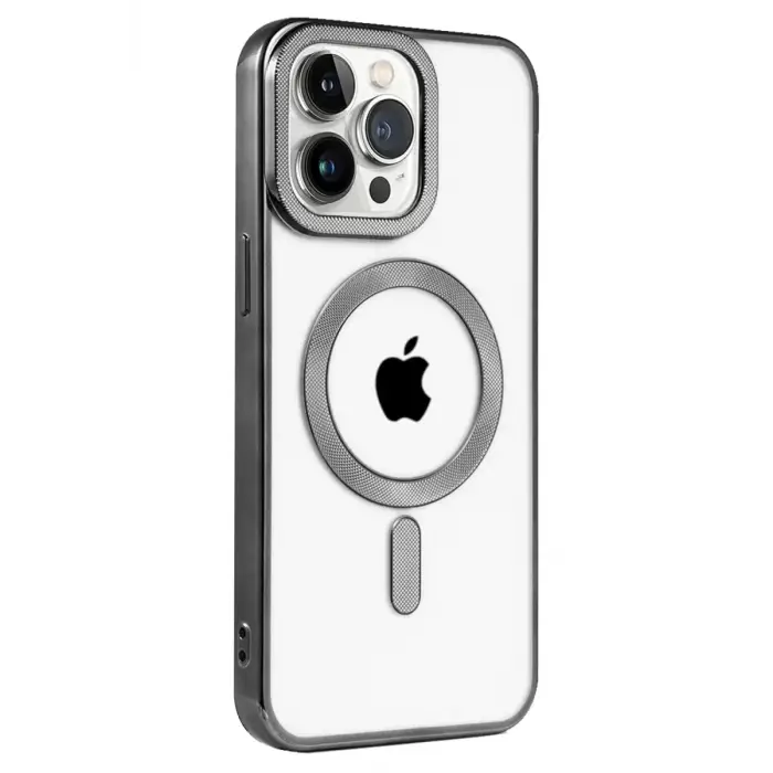 Newface Apple iPhone 14 Pro Kılıf Kronos Magsafe Kapak - Siyah