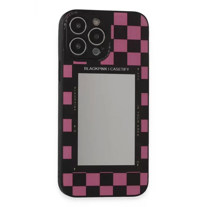 Newface Apple iPhone 14 Pro Kılıf Mirror Desenli Kapak - Mirror - 8