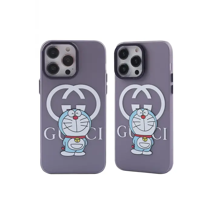 Newface iPhone 14 Pro Kılıf Prada Desenli Kapak - Prada Mor - 3