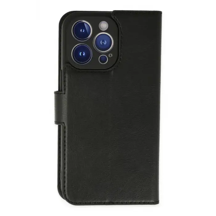 Newface iPhone 14 Pro Kılıf Trend S Plus Kapaklı Kılıf - Siyah