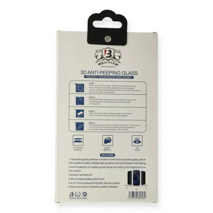 Newface Apple iPhone 14 Pro Max Bilvis Hayalet Cam Ekran Koruyucu