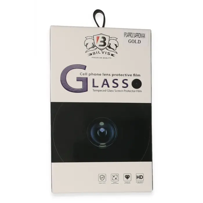 Newface iPhone 14 Pro Max Bilvis Titan Kamera Lens - Gold