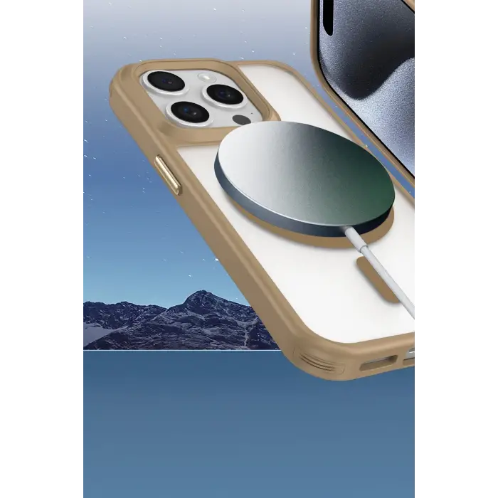 Newface iPhone 14 Pro Max Kılıf Enka Magsafe Silikon Kılıf - Şeffaf